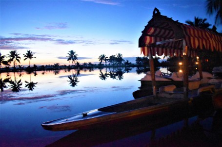 Sunrise at Backwaters in Kerala