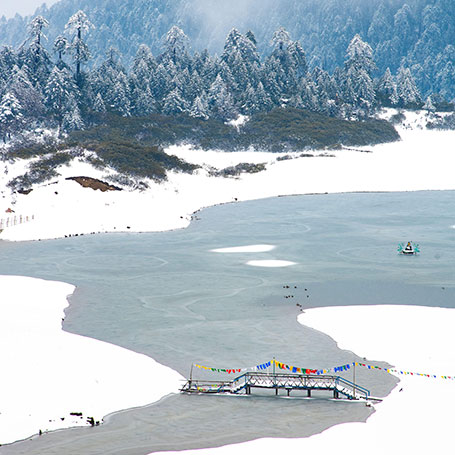 Bridge over Frozen Lake