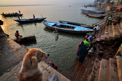 Life in ghats of Varanasi