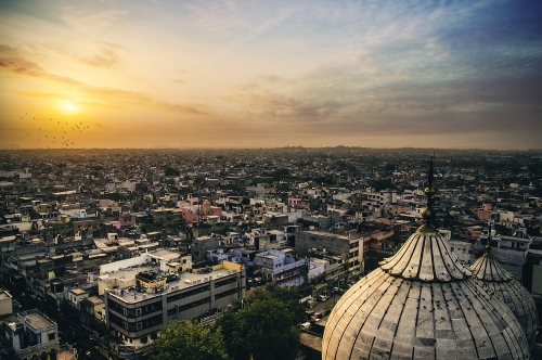 Sun set jama masjid