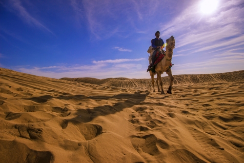 Camel ride at Sam Sand Dunes 