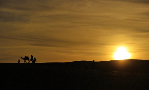 Sunrise at Sam Sand Dunes, Jaisalmer 