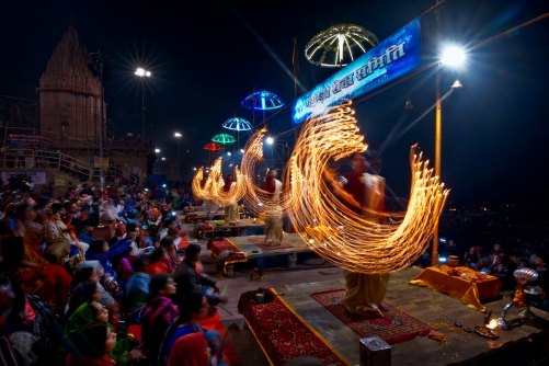 The Ganga Arati in Varanasi