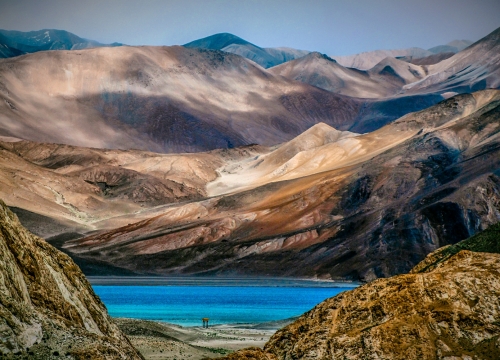 First View Of pengong lake