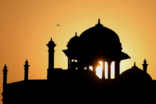 Humayun's Tomb at sunrise