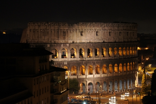 Colosseum at Night , Rome, Italy.