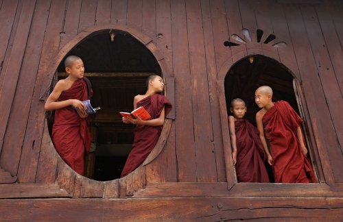 Playful Monks